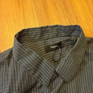 Theory Monochrome Patterned Men's Shirt
